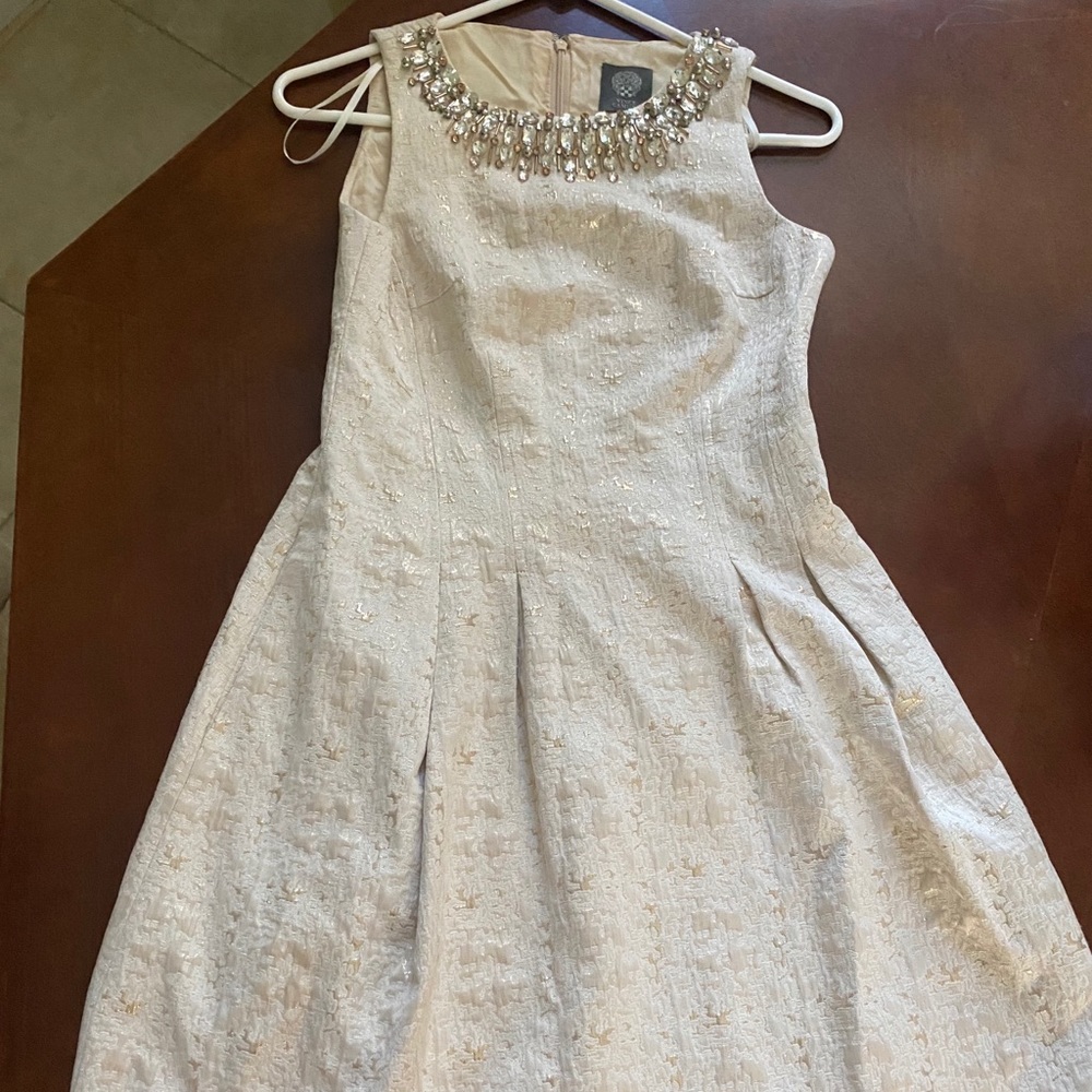 Vince Camuto - Cream Dress Size 0 - cocktail dress